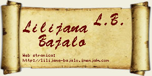 Lilijana Bajalo vizit kartica